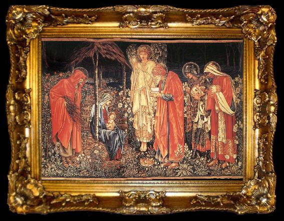 framed  Burne-Jones, Sir Edward Coley The adoracion of the three Kings, ta009-2